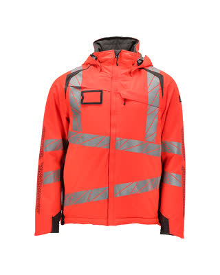 Winterjacke CLIMASCOT®, geringes Gewicht – hi-vis rot/dunkelanthrazit