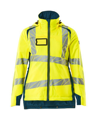 Winterjacke CLIMASCOT®, Damen – hi-vis gelb/dunkelpetroleum