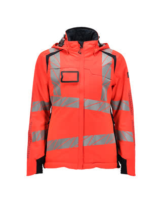 Winterjacke CLIMASCOT®, Damen – Hi-vis rot/schwarzblau