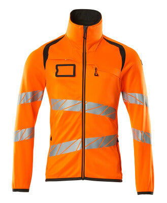 Fleecejacke mit Reißverschluss – hi-vis orange/dunkelanthrazit