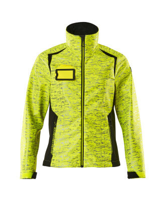 Softshelljacke, Reflexeffekte, Damen – hi-vis gelb/schwarz