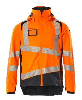 Hard Shell Jacke mit leichtem Futter – hi-vis orange/schwarzblau
