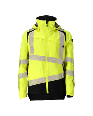 Hard Shell Jacke mit leichtem Futter – hi-vis gelb/schwarz