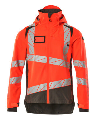 Hard Shell Jacke mit leichtem Futter – hi-vis rot/dunkelanthrazit