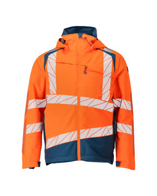 Winterjacke mit CLIMASCOT®-Futter – hi-vis orange/dunkelpetroleum