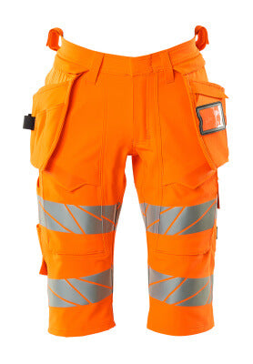 Shorts mit Hängetaschen,ULTIMATE STRETCH – hi-vis orange