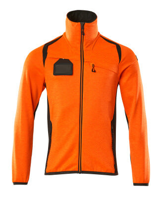 Fleecejacke mit Reißverschluss – hi-vis orange/dunkelanthrazit