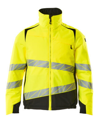 Winterjacke mit CLIMASCOT®-Futter – hi-vis gelb/schwarz