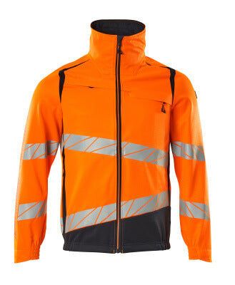 Jacke, Stretch-Einsätze – hi-vis orange/schwarzblau