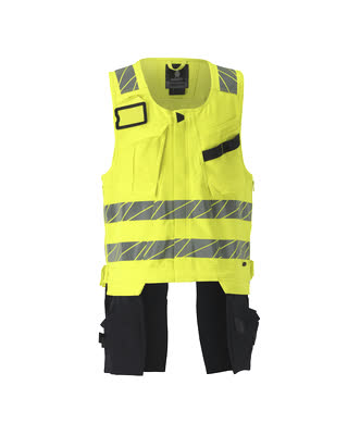 Werkzeugweste, ULTIMATE STRETCH – hi-vis gelb/schwarzblau