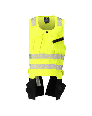Werkzeugweste, ULTIMATE STRETCH – hi-vis gelb/schwarz