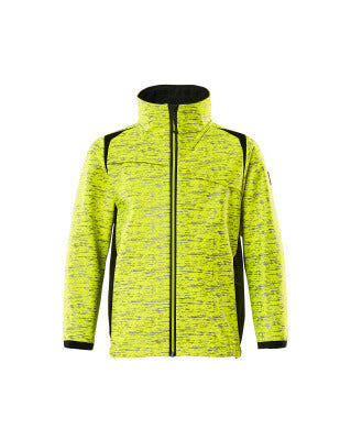 Softshelljacke, Kinder, Reflexeffekte – hi-vis gelb/schwarz
