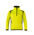 Fleecejacke für Kinder,Reißverschluss – hi-vis gelb/schwarz