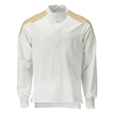 Jacke, ULTIMATE STRETCH – weiss/currygelb