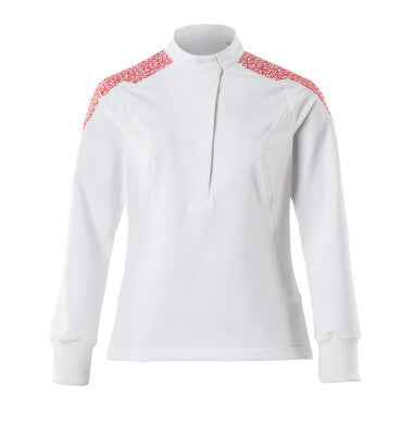 Schlupfkasack, Damen, ULTIMATE STRETCH – weiss/verkehrsrot