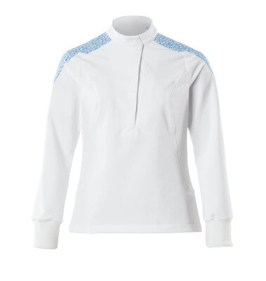 Schlupfkasack, Damen, ULTIMATE STRETCH – weiss/azurblau