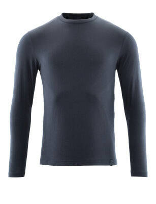 T-Shirt, Langarm, Modern Fit, ProWash® – schwarzblau