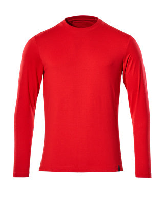 T-Shirt, Langarm, Modern Fit, ProWash® – verkehrsrot