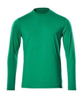 T-Shirt, Langarm, Modern Fit, ProWash® – grasgrün