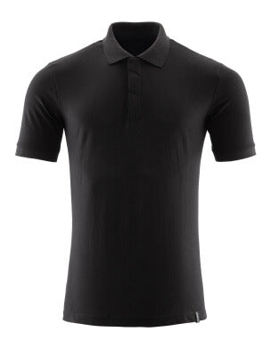 Polo-Shirt, moderne Passform, ProWash® – vollschwarz