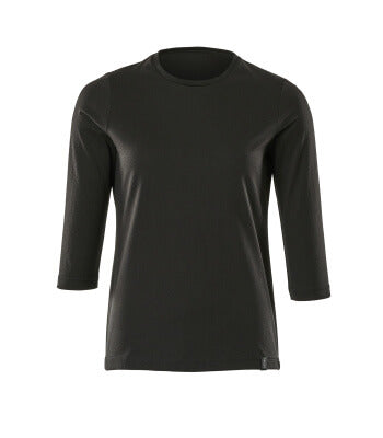 T-Shirt mit ¾ Arm, Damen, ProWash® – vollschwarz