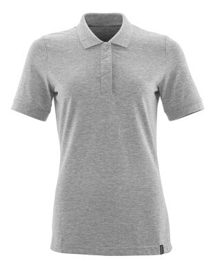 Polo-Shirt, Damen, ProWash® – grau-meliert
