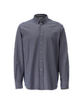 Hemd, klassische Passform, Stretch – blau-meliert