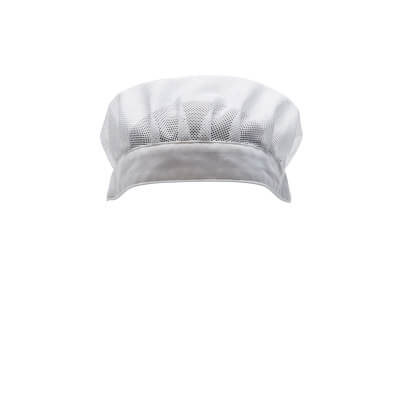Haube mit Haarnetz – weiss