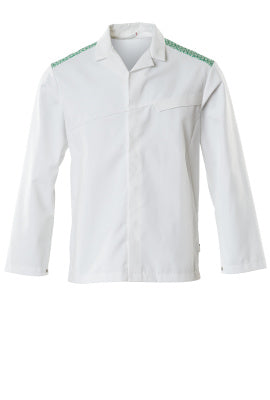 Jacke – weiss/grasgrün