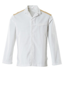 Jacke – weiss/currygelb