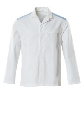Jacke – weiss/azurblau