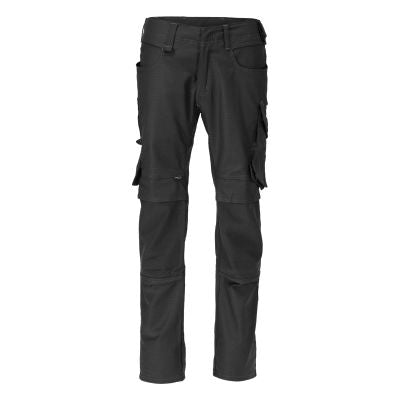 Hose mit Knietaschen, cotton+ – schwarz