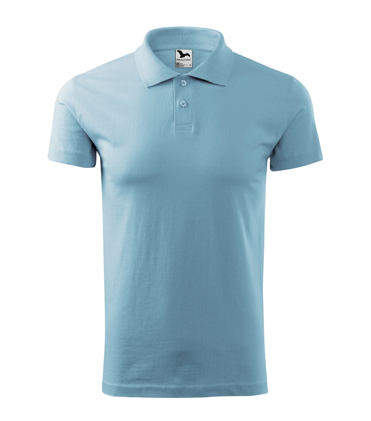 Polohemd Herren Single J. 202 – himmelblau