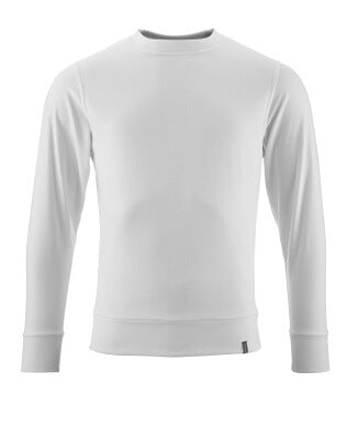 Sweatshirt,moderne Passform – weiss