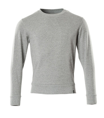 Sweatshirt,moderne Passform – grau-meliert