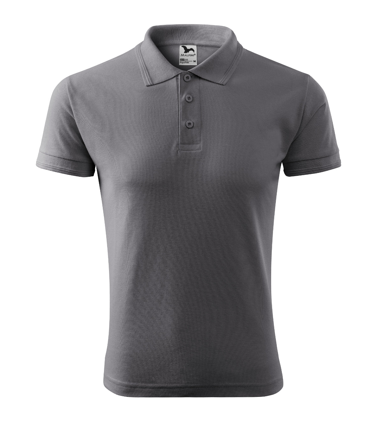 Polohemd Herren Pique Polo 203 – stahlgrau