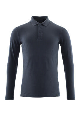 Polo-Shirt, Langarm, ProWash® – schwarzblau