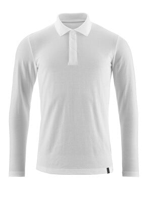 Polo-Shirt, Langarm, ProWash® – weiss