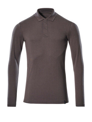 Polo-Shirt, Langarm, ProWash® – dunkelanthrazit