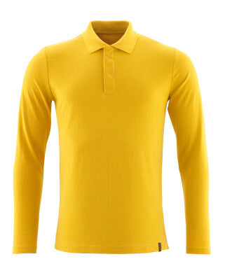 Polo-Shirt, Langarm, ProWash® – currygelb