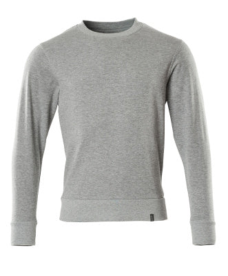 Sweatshirt,moderne Passform – grau-meliert