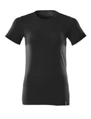 T-Shirt, Damen – vollschwarz
