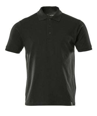 Polo-Shirt,moderne Passform – vollschwarz