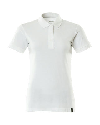 Polo-Shirt, Damen – weiss