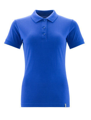 Polo-Shirt, Damen – kornblau