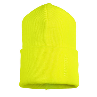 Strickmütze – hi-vis gelb