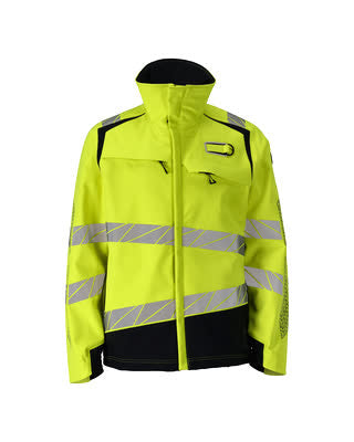 Softshelljacke – hi-vis gelb/schwarzblau