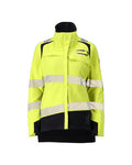 Winterjacke, Damenpassform – hi-vis gelb/schwarzblau