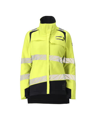 Winterjacke, Damenpassform – hi-vis gelb/schwarzblau