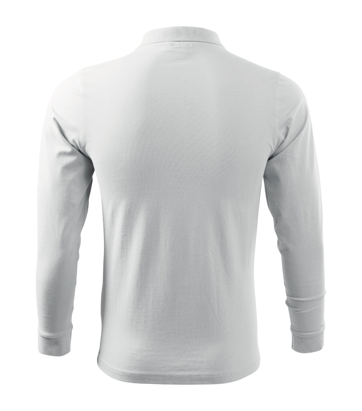 Polohemd Herren Single J. LS 211 – weiss